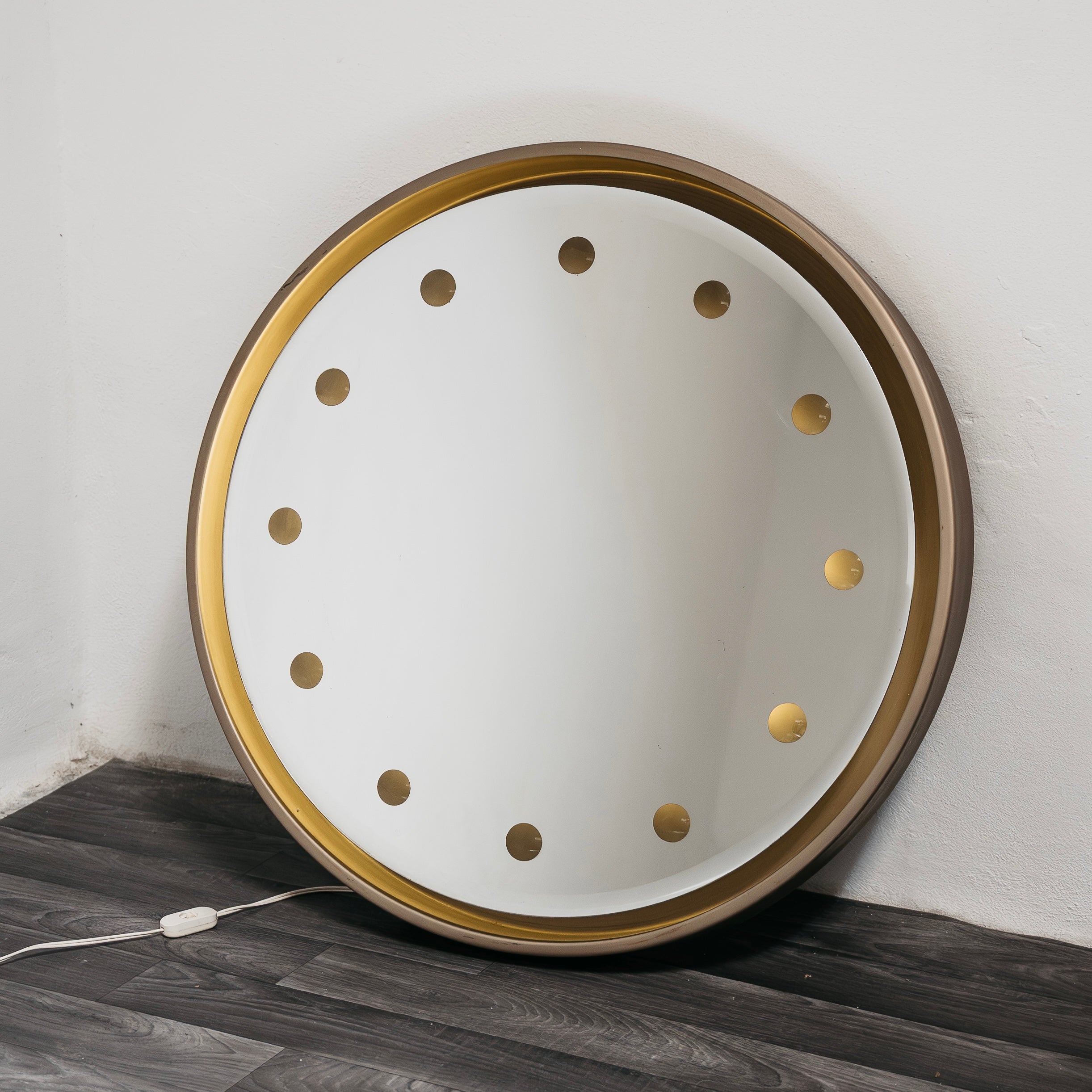Rimadesio Specchio Retroilluminato Hollywood Regency 1970’s Design Modernariato