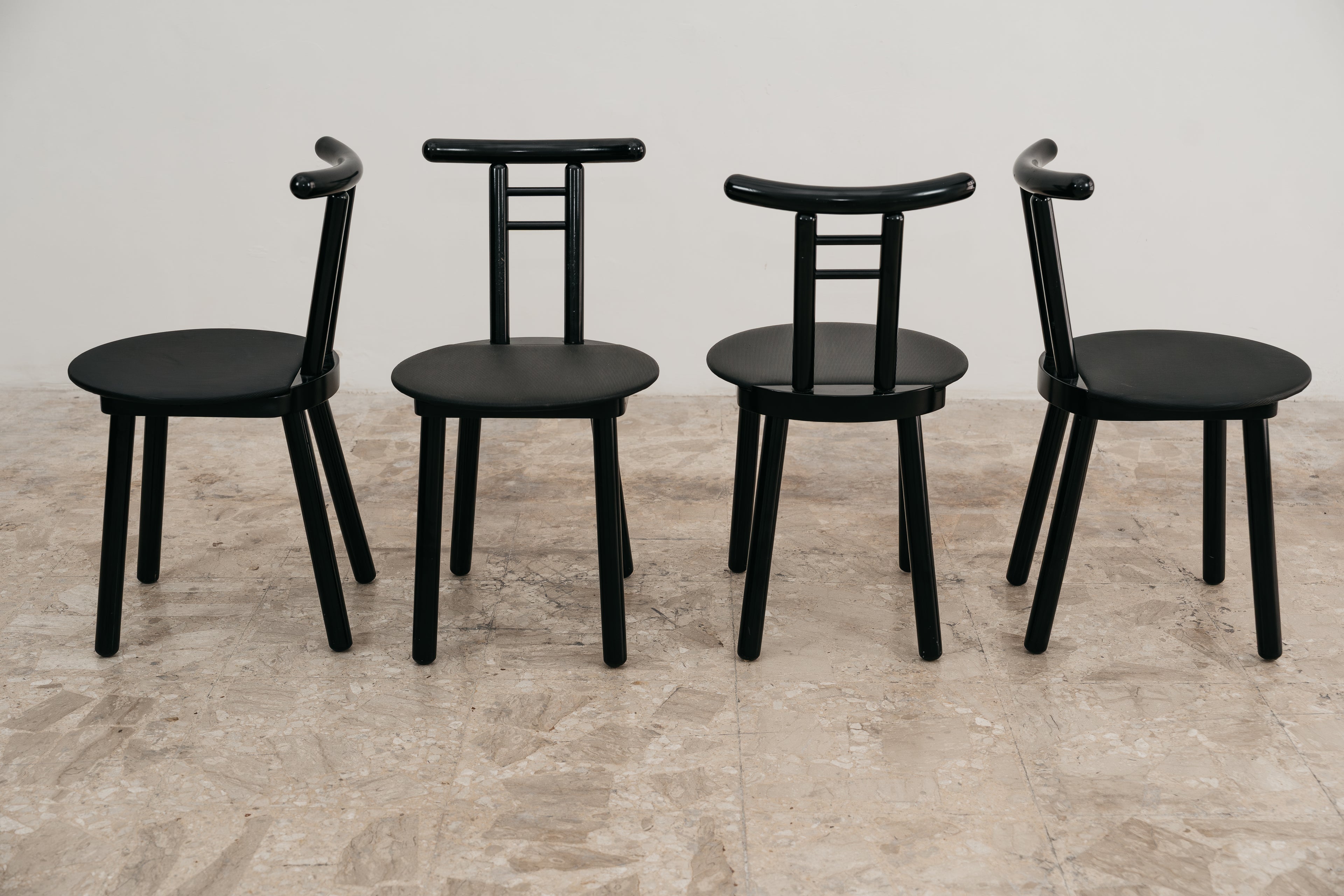 Set 4 sedie Postmodern Memphis Style Italian Design 1980’s