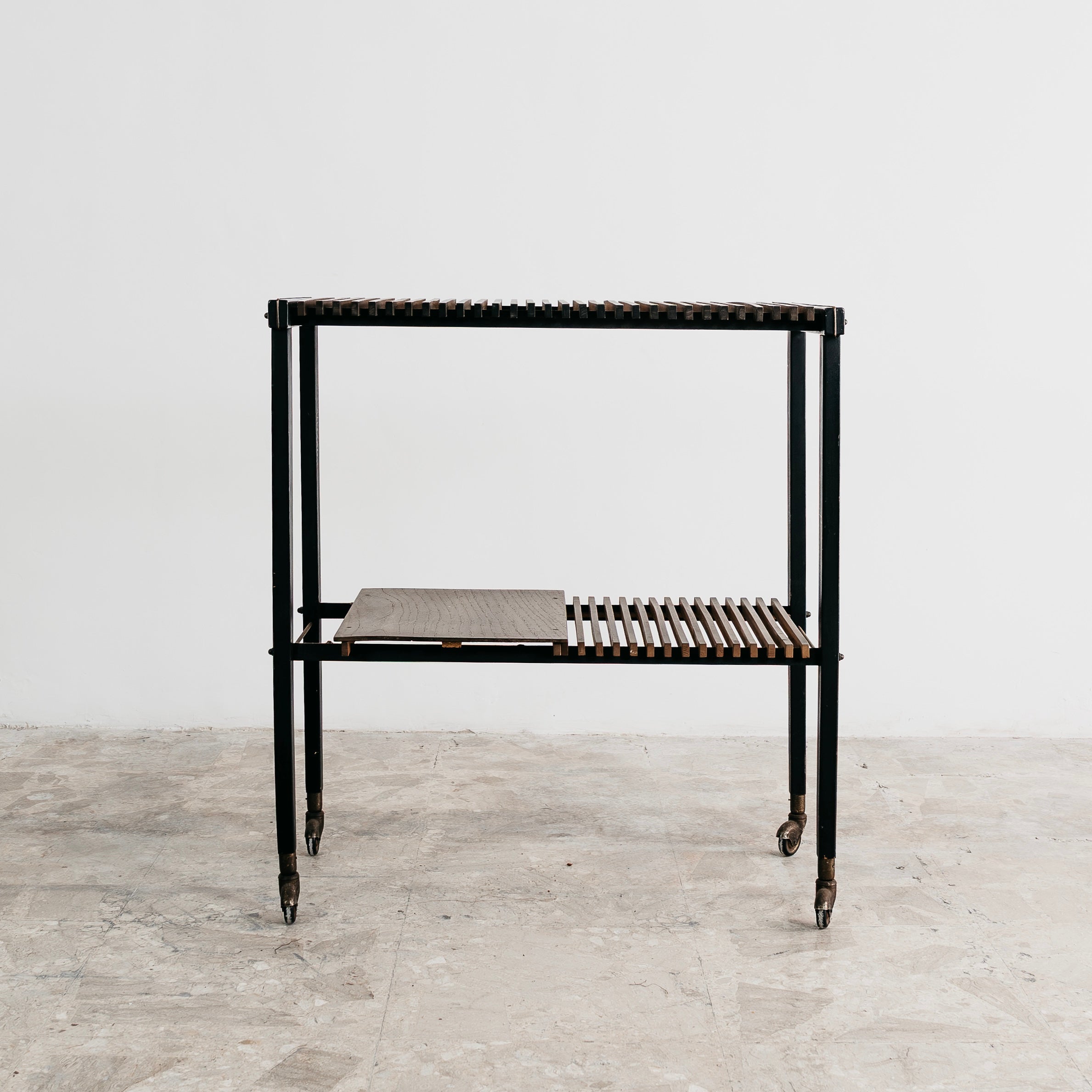 Carrello Mid-Century moderno In Teak , Danimarca, anni '60 Design