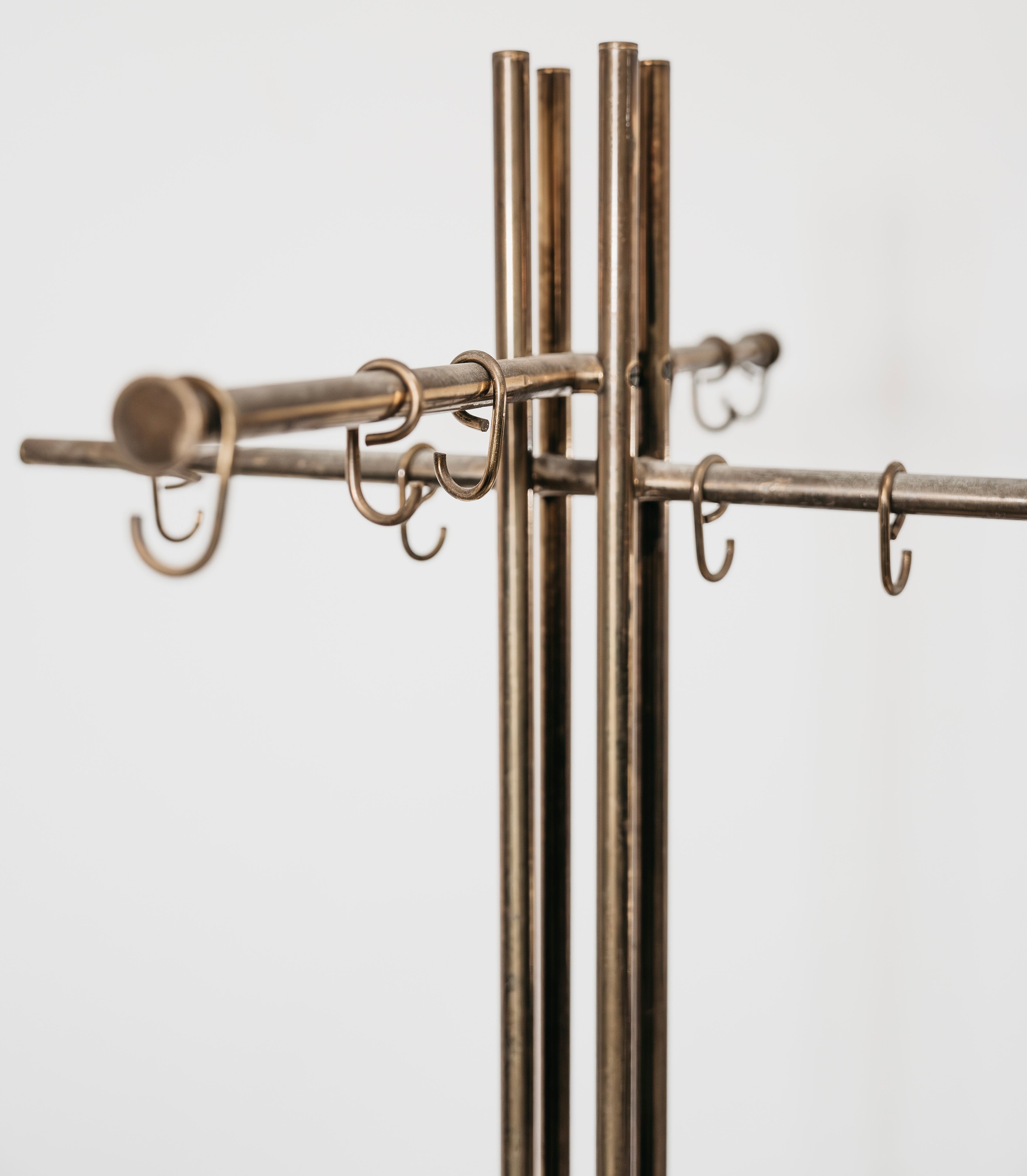 Renato Zevi Metalarte Appendiabiti Marmo E Ottone Design Modernariato
