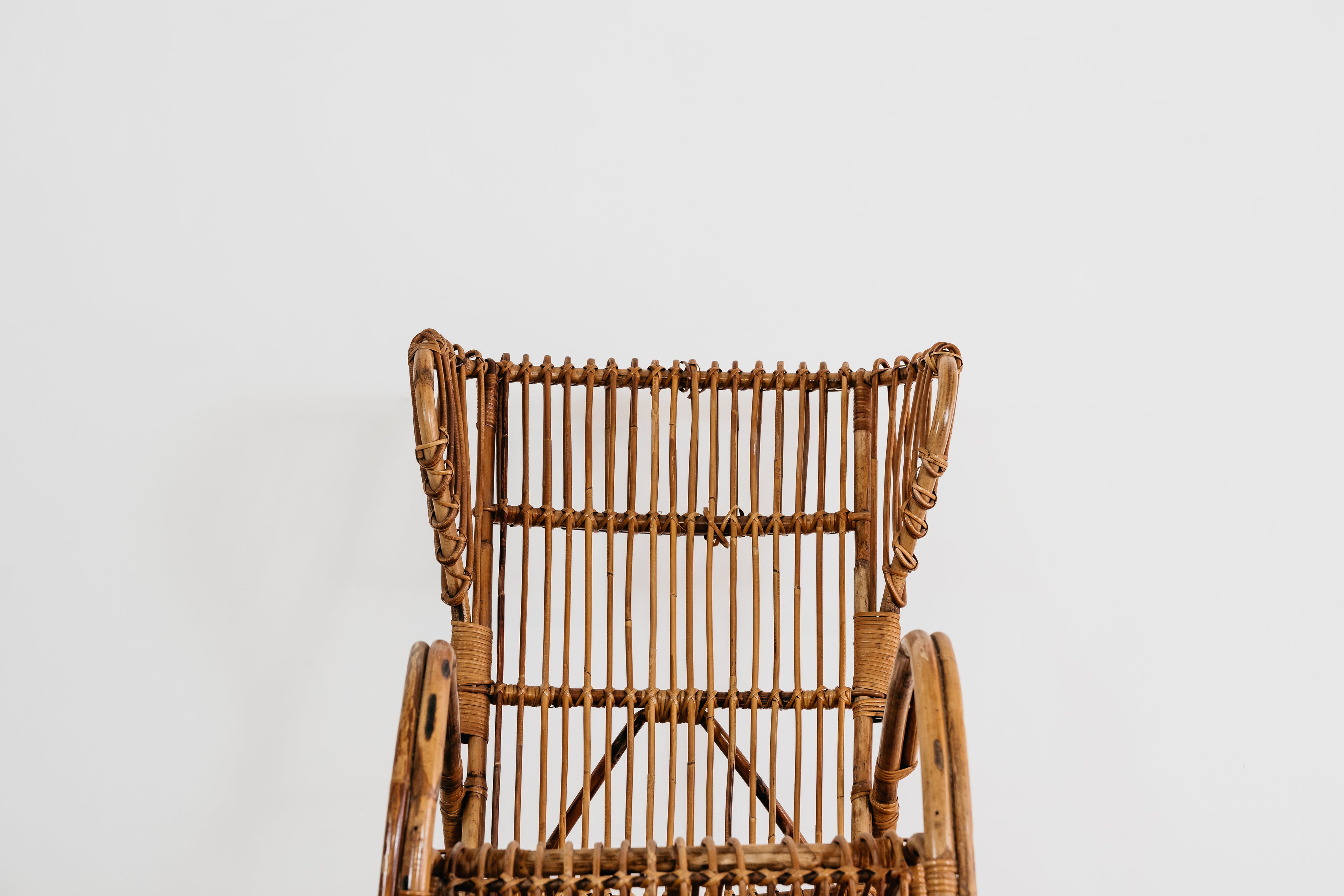 Poltrona a Dondolo Rocking Chair Francese Vintage Design Modernariato 1960’s