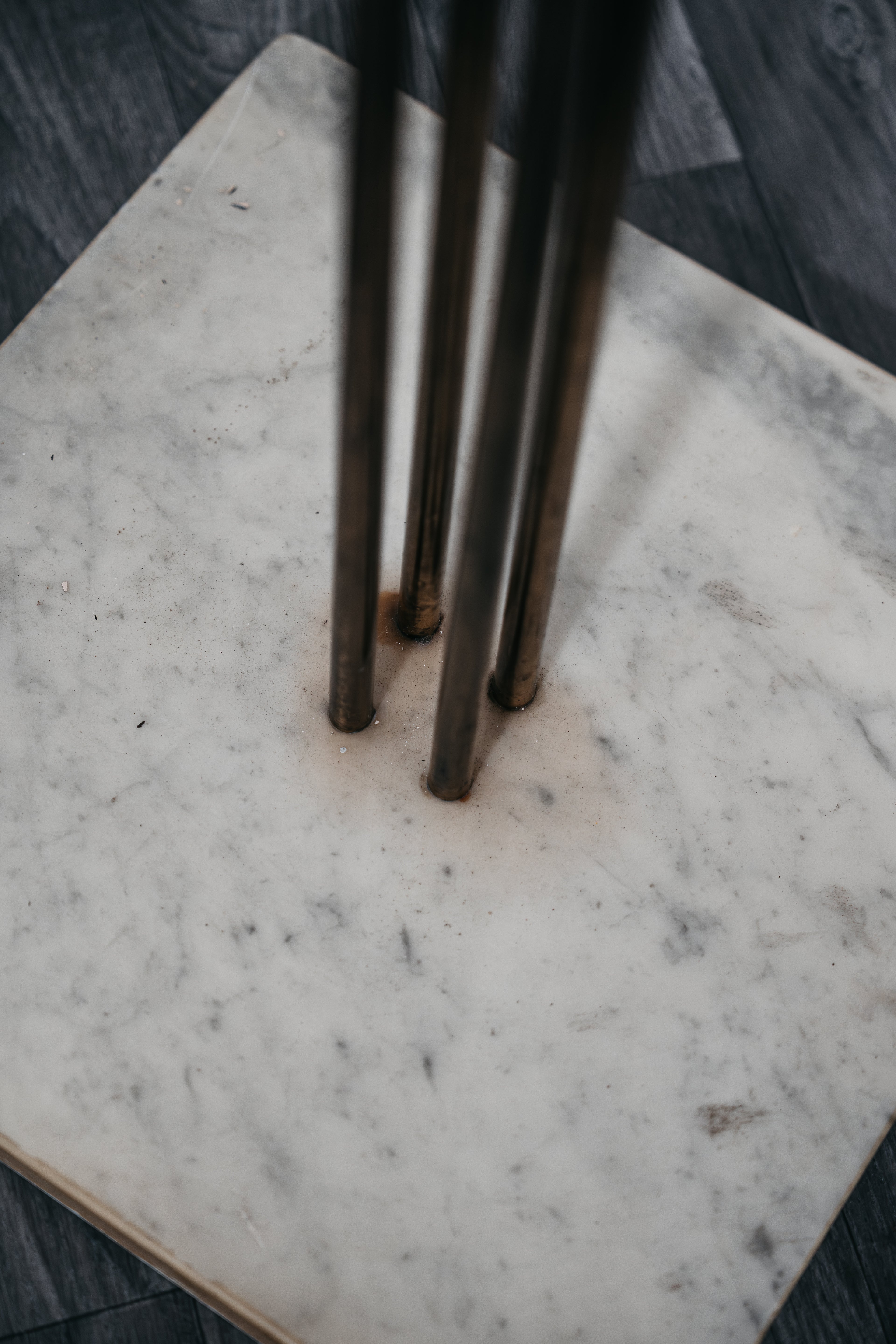 Renato Zevi Metalarte Appendiabiti Marmo E Ottone Design Modernariato