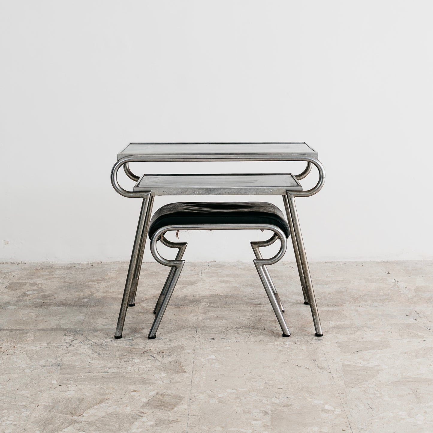 Piccola Scrivania Con Sedia Bauhaus Vintage Anni 40 Design Modernariato