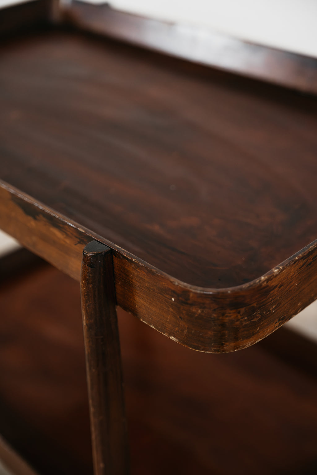Carrello Portavivande In Legno Rustico 1950’s Mid Century Design