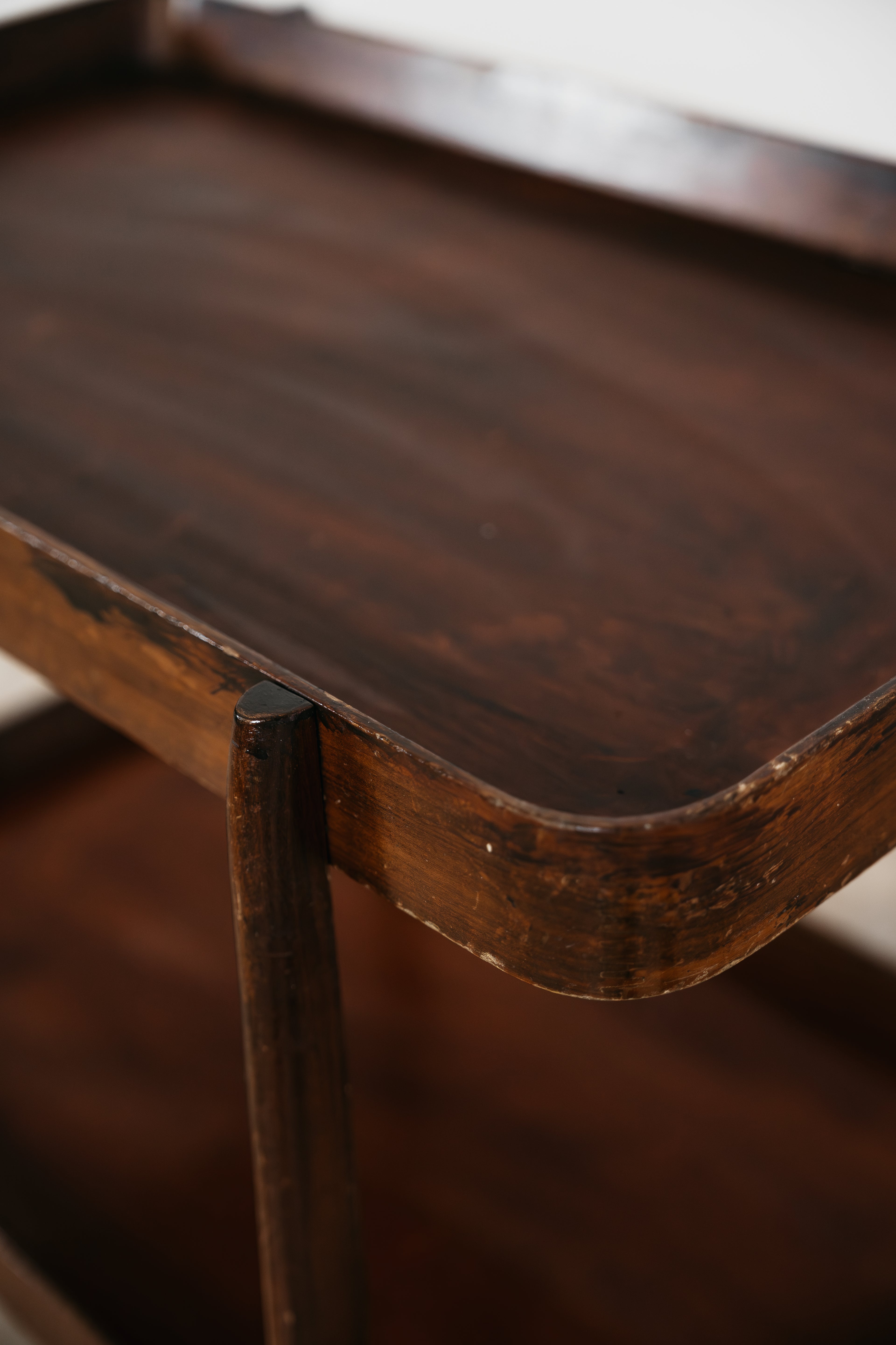 Carrello Portavivande In Legno Rustico 1950’s Mid Century Design