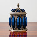 Centrotavola Large Royal Sheffield Collection Blue Service Jar 1950’s Vintage