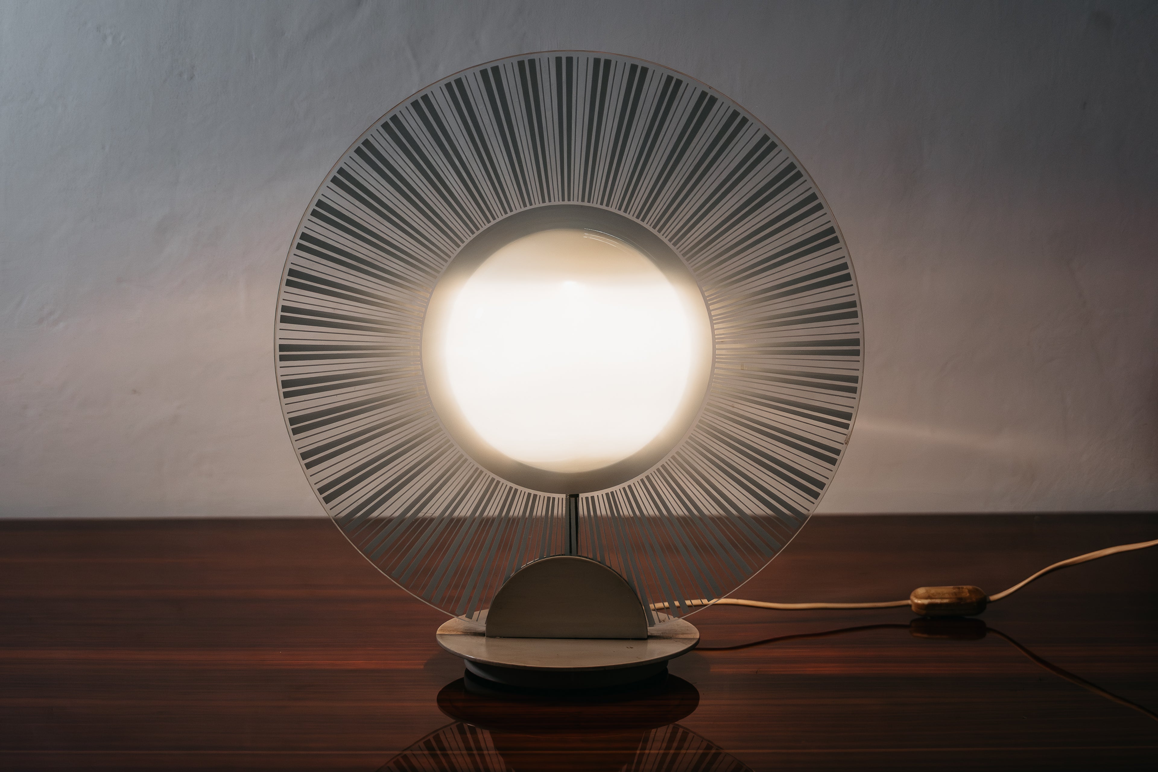 Lampada Di Design Postmoderno in Vetro Anni 80 Vintage