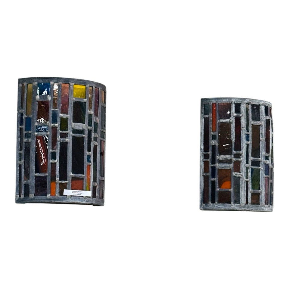 Coppia di Applique Tiffany Attr. Poliarte