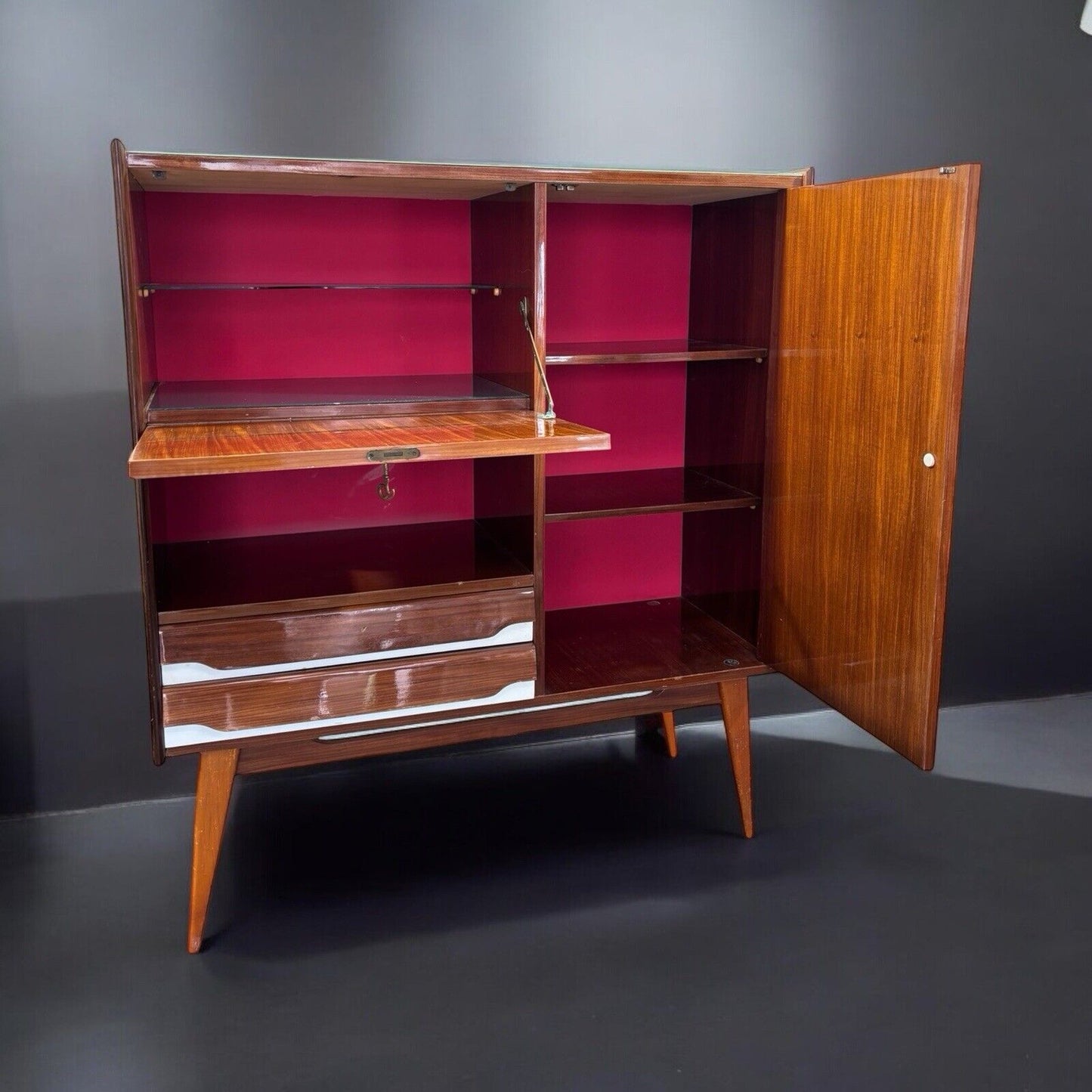 CREDENZA MOBILE BAR STILE SCANDINAVO MID-CENTURY 1950’S