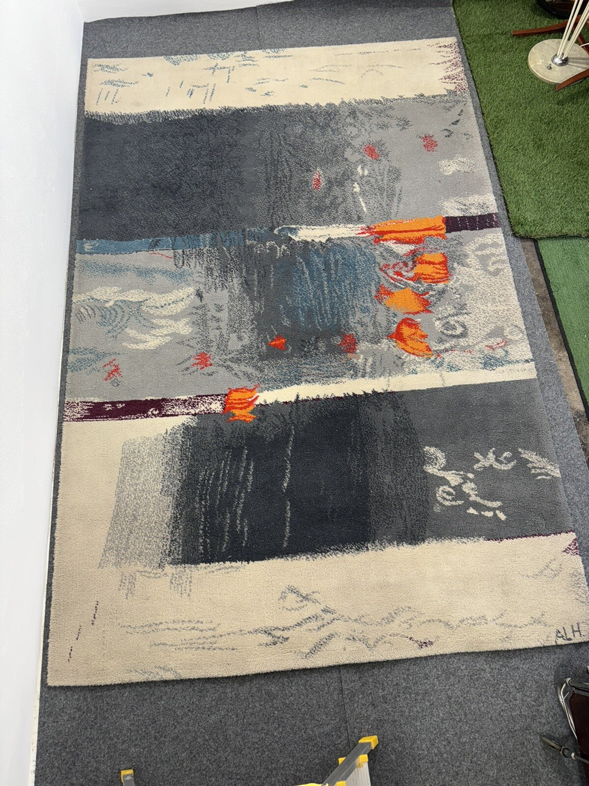 Arne L. Hansen Ege Art Line Denmark Tappeto Design 1980’s